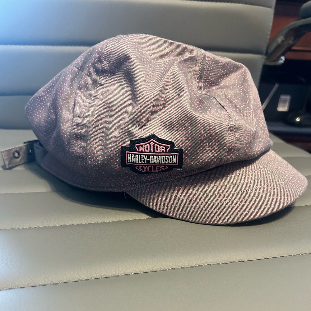 Harley-Davidson Gray and Pink Cap